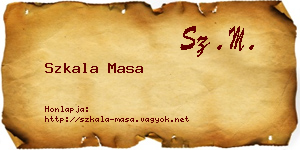 Szkala Masa névjegykártya